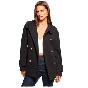 NWT Ramy Brook Black Peacoat X-Small